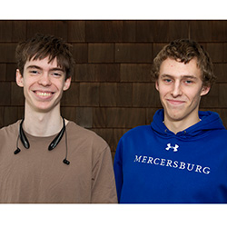 Roberto Gochicoa '17, left, and Carson Owlett ’17 are two of the nine players from Connecticut College who will compete for the College Poker Tour 2015 National Championship Sunday. 