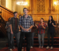 The annual all-group a cappella concert is a favorite Fall Weekend tradition.