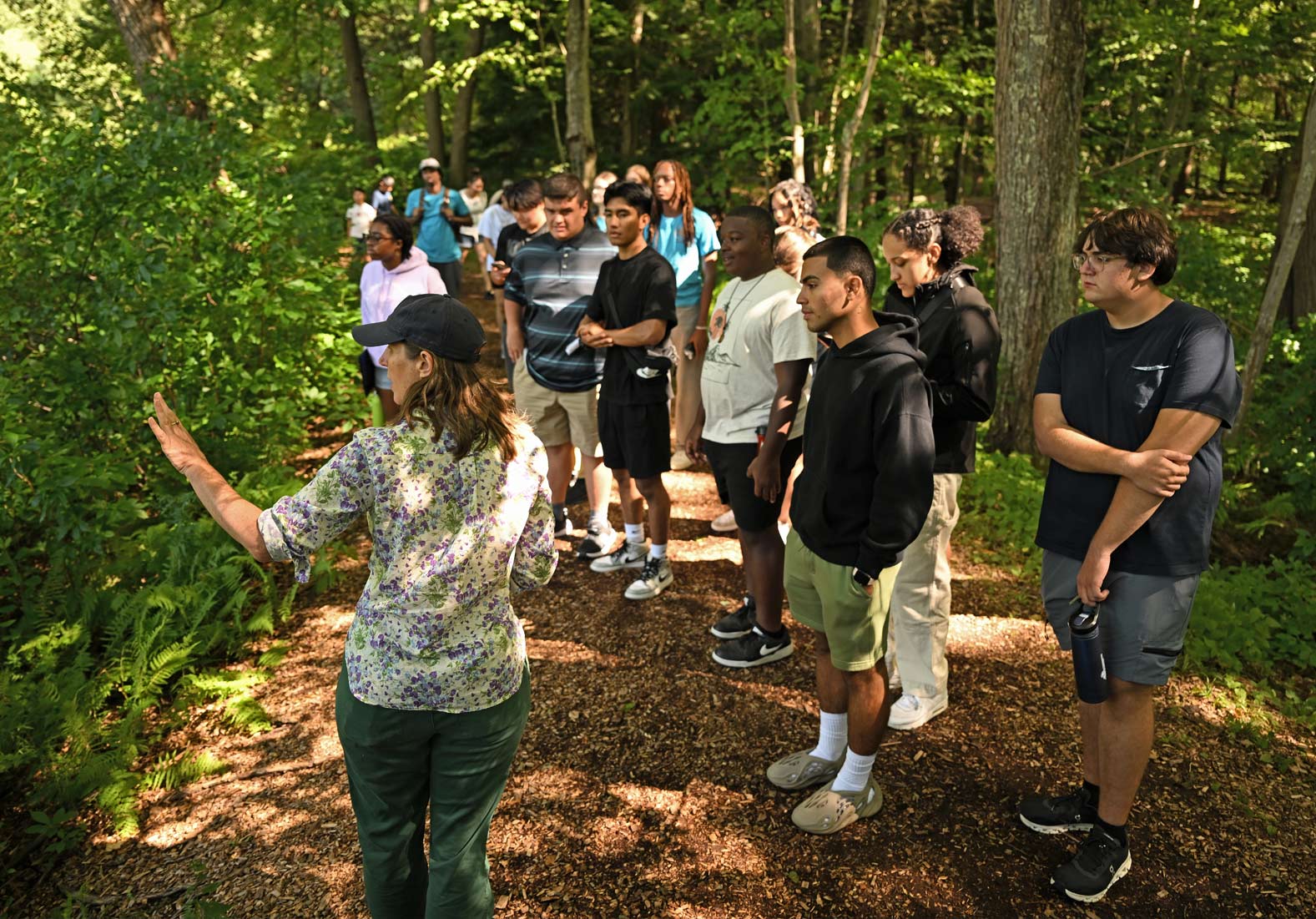 Students in the Arboretum