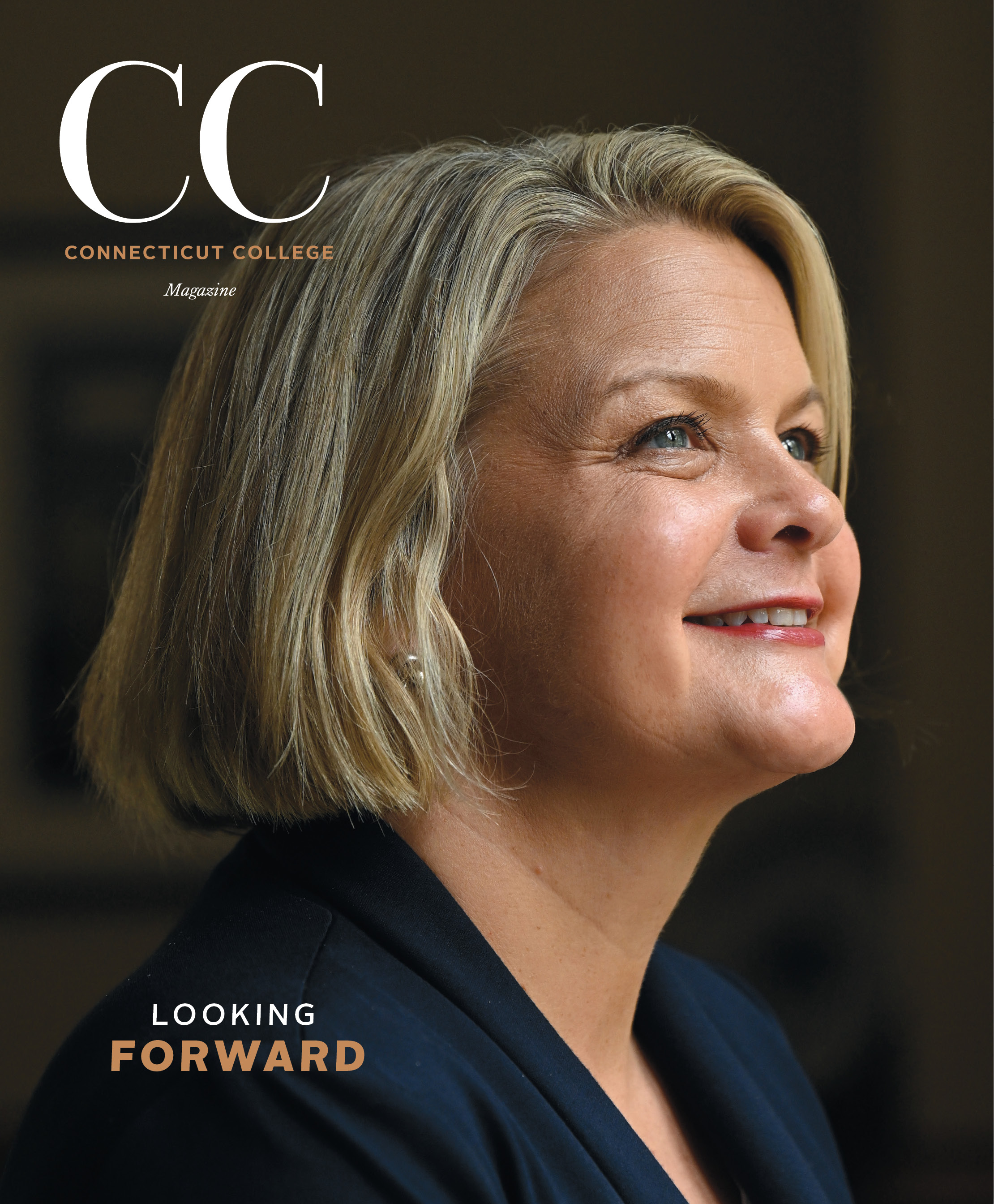 Cover of the Fall 2024 magazine featuring a portrait of President Andrea Chapdelaine