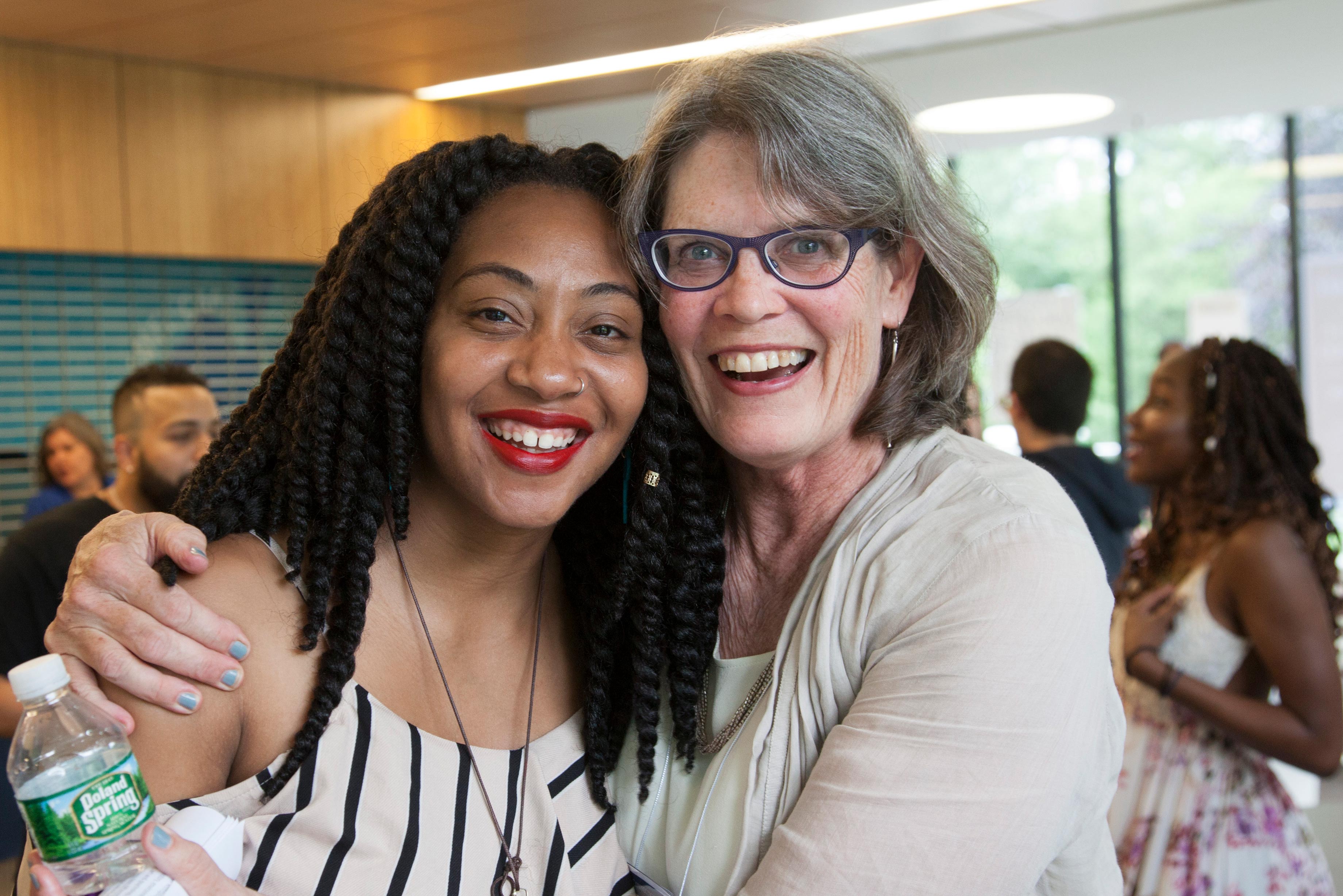 Posse alum with professor Candace Howe at Reunion 2018