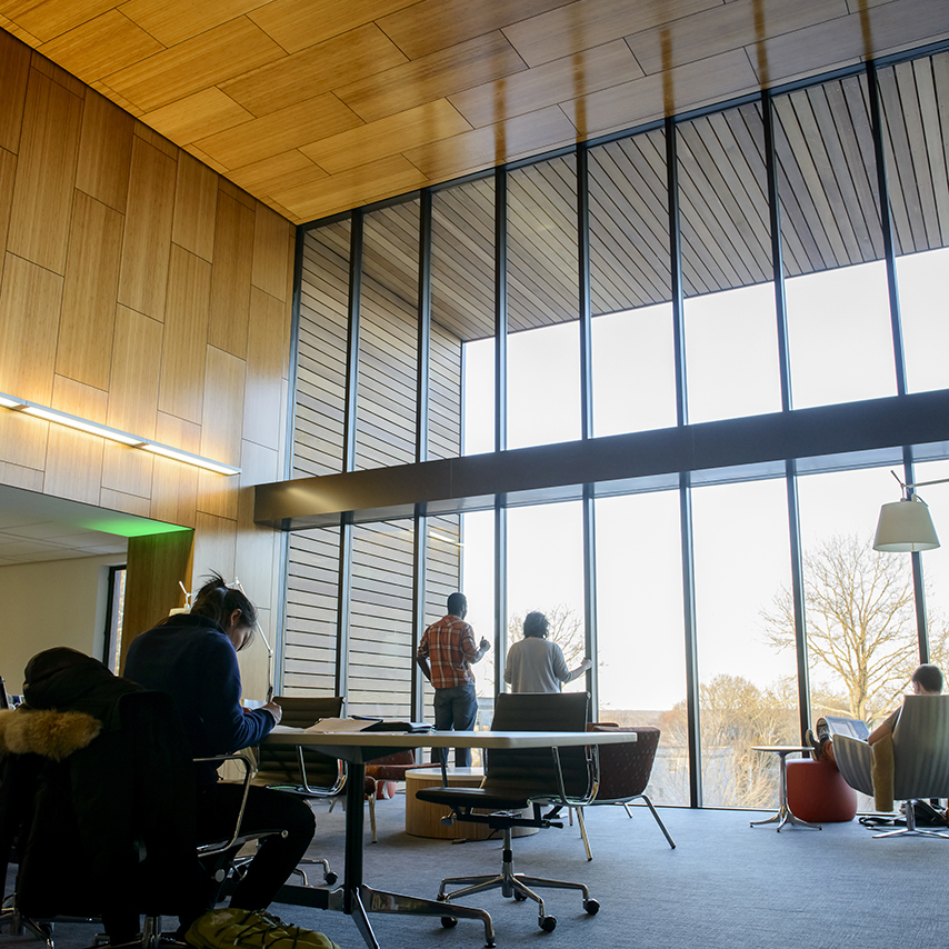 Charles E. Shain Library recently went through a nearly $10 million renovation that increased technology, added quiet study and collaborative, and provided more natural light.