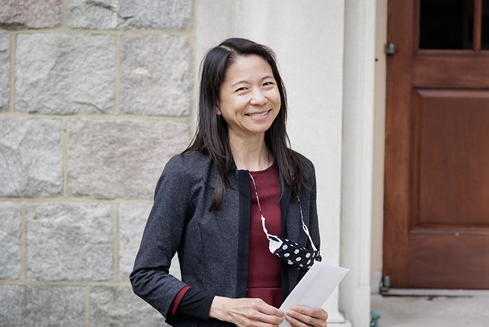 A portrait of Dot Wang, Associate Director, Career Adviser and Supervisor of the Career Fellow Program in the Hale Center for Career Development