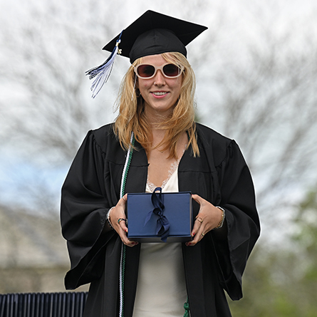 Ciara McNamara ’24 was announced as the 2024 Oakes and Louise Ames Prize winner at Commencement. 
