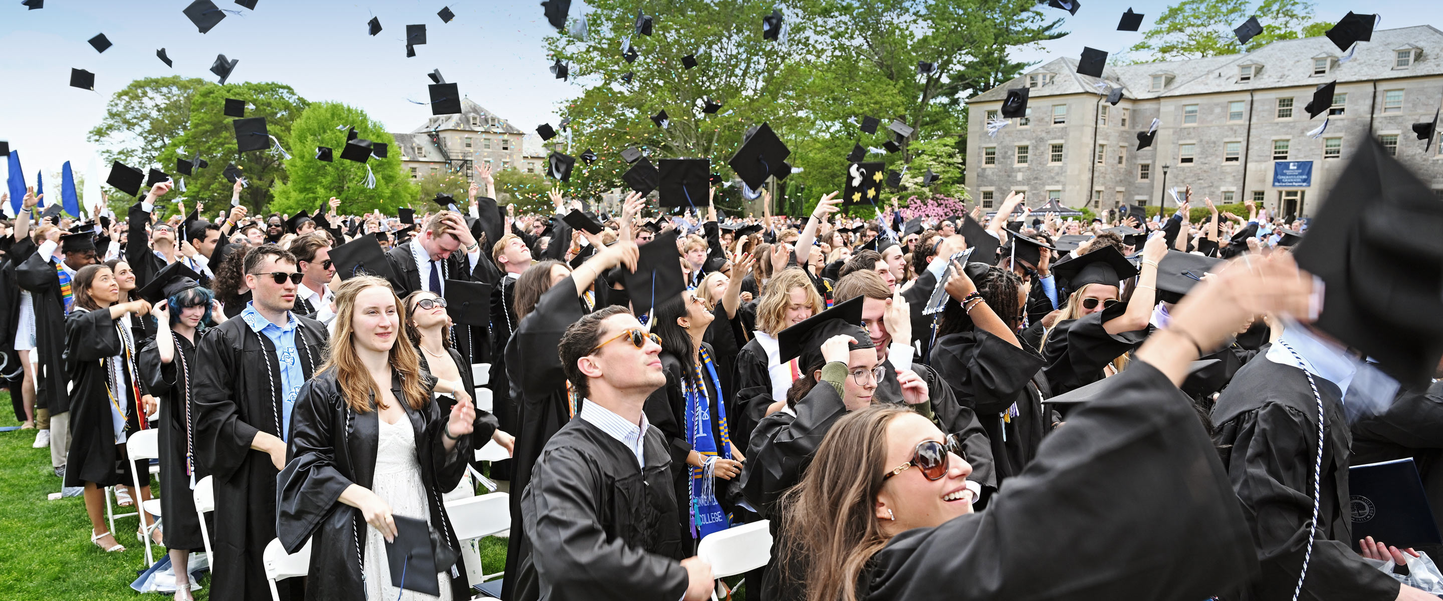 The Class of 2025 tosses their caps