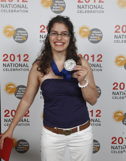 Marcela Grillo '16 was awarded a National Silver Medal for her short story, 